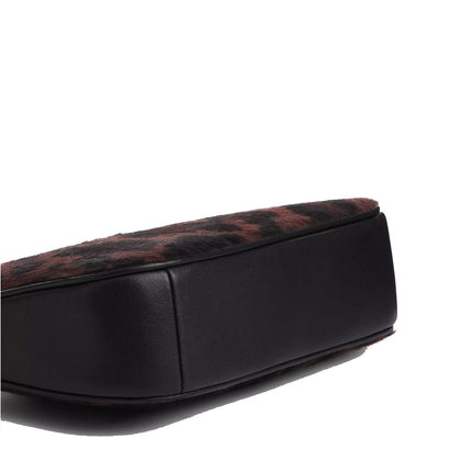 Coach Women's Nolita 19 In Haircalf With Leopard Print Gold/Dark Leopard