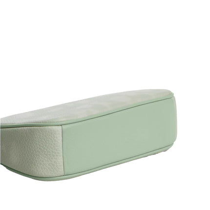 Coach Women's Nolita 19 With Floral Print And Bow Gold/Pale Green