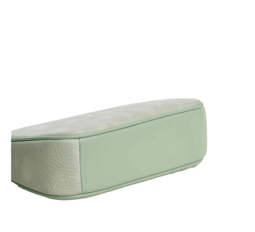 Coach Women's Nolita 19 With Floral Print And Bow Gold/Pale Green