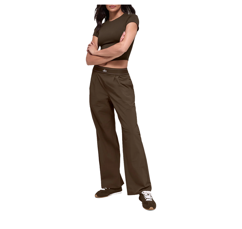 alo Women's Suit Up Trouser (Regular) Espresso