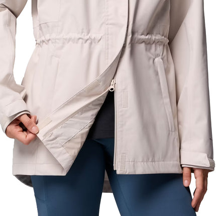Columbia Women's Hikebound II Long Rain Jacket Dark Stone
