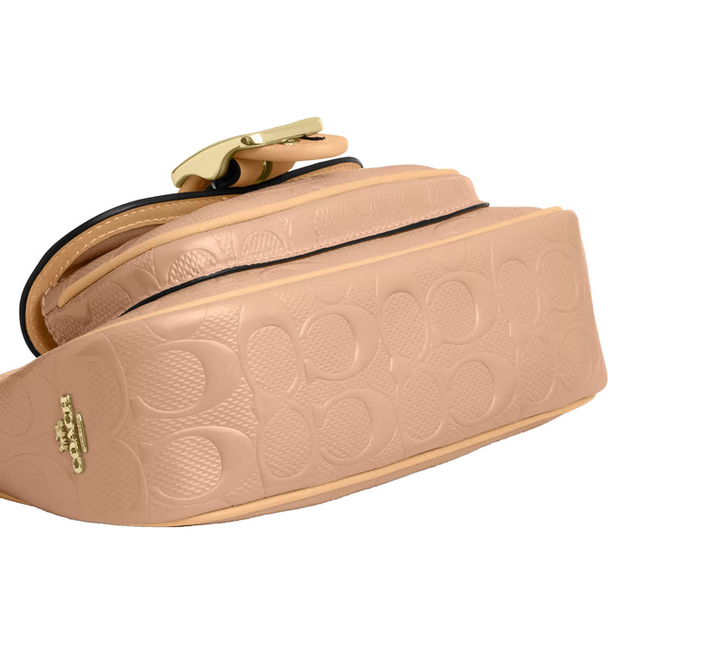 Coach Women's Ashton Mini Shoulder Bag In Signature Leather Gold/Faded Blush
