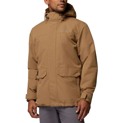 Columbia Men's Landroamer Fleece Lined Rain Jacket Delta/Tobacco