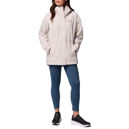 Columbia Women's Hikebound II Long Rain Jacket Dark Stone