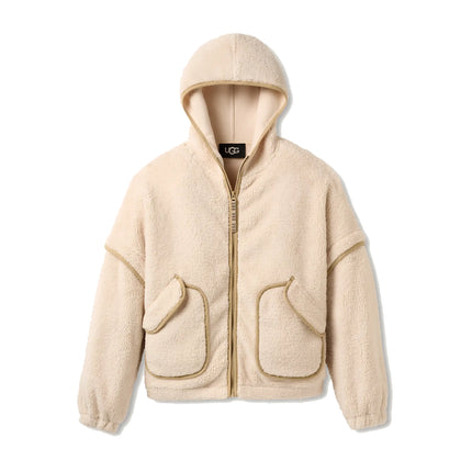 UGG Women's Mariella UGGfluff Zip Hoodie Cream
