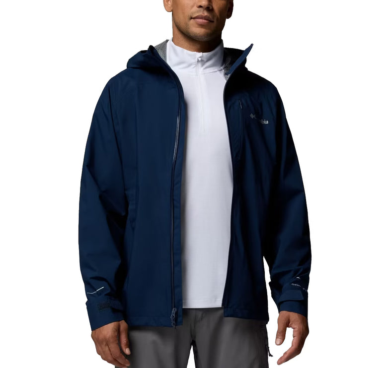 Columbia Men's Trailborne 2.5L Rain Shell Collegiate Navy