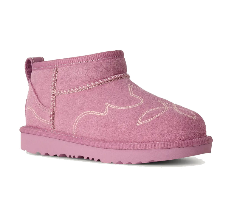UGG Big Kids' Classic Ultra Mini Western Dusty Orchid