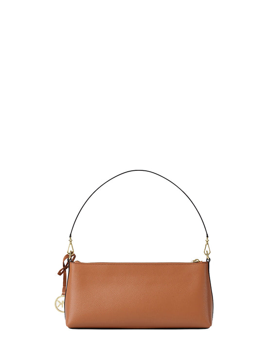 Michael Kors Women's Carson Small Leather Convertible Crossbody Bag Luggage/Gold