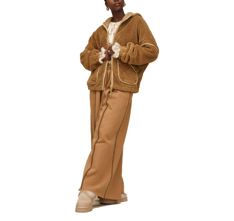 UGG Women's Mariella UGGfluff Zip Hoodie Chestnut