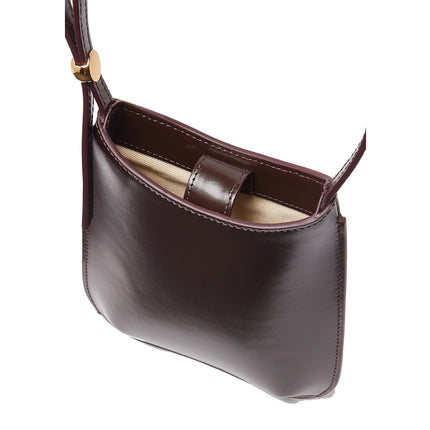 Jacquemus Women's The Bisou Phone Pouch Dark Burgundy