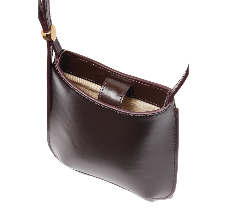 Jacquemus Women's The Bisou Phone Pouch Dark Burgundy