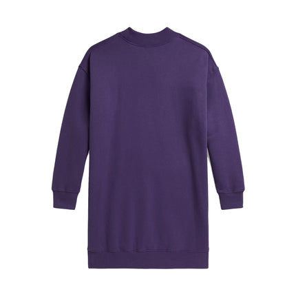 Polo Ralph Lauren Girl's Polo Bear Fleece Sweatshirt Dress Valley Purple