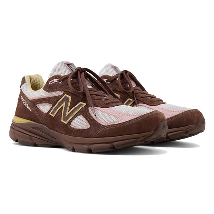 New Balance Made in USA 990v4 Pumpernickel with Pink Chalk and Alabaster U990IC4