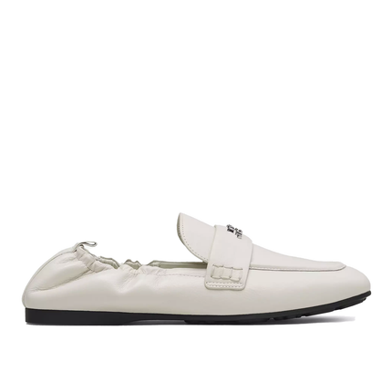 Marc Jacobs Women's The Leather Jude Loafer Cotton White