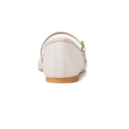 Michael Kors Women's Phoebe Signature Logo Trim Ballet Flat Light Cream