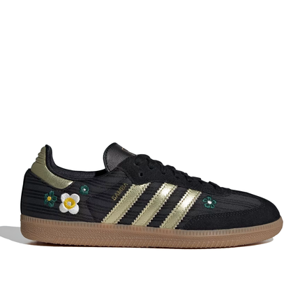 Adidas Women's Samba OG Shoes Core Black/Gold Metallic/Gum