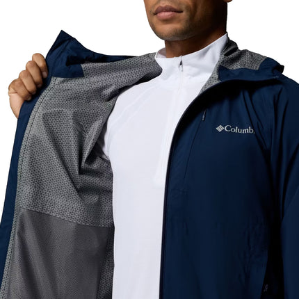Columbia Men's Trailborne 2.5L Rain Shell Collegiate Navy
