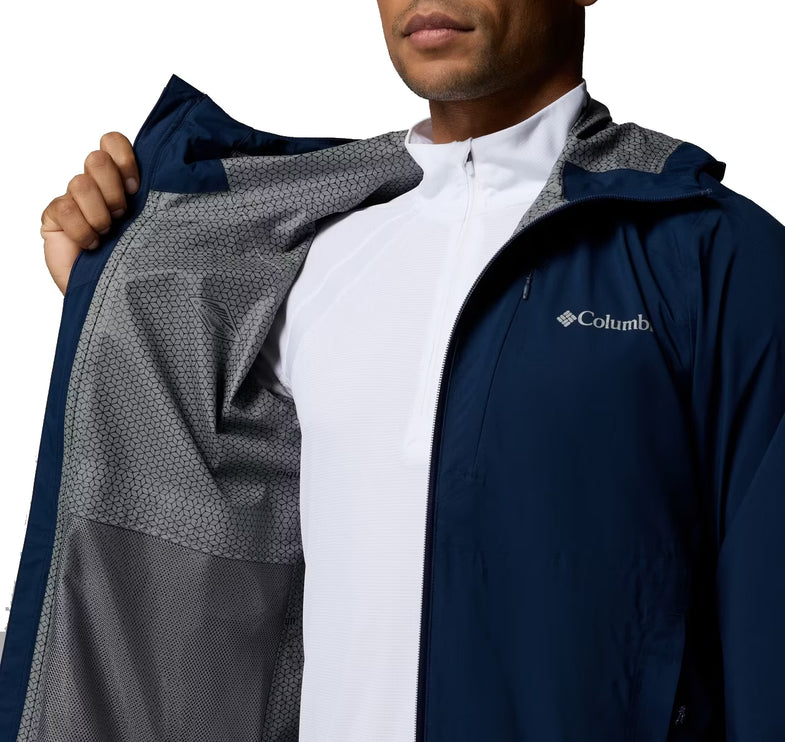 Columbia Men's Trailborne 2.5L Rain Shell Collegiate Navy