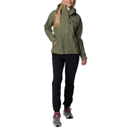 Columbia Women’s Hikebound II Rain Jacket Stone Green