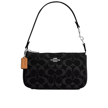 Coach Women's Nolita 19 In Signature Denim Silver/Black