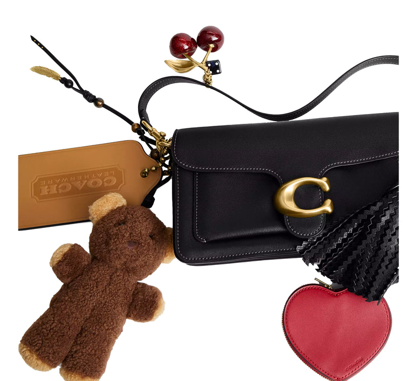 Coach Women's Tabby Shoulder Bag 26 With Charms Brass/Black Multi