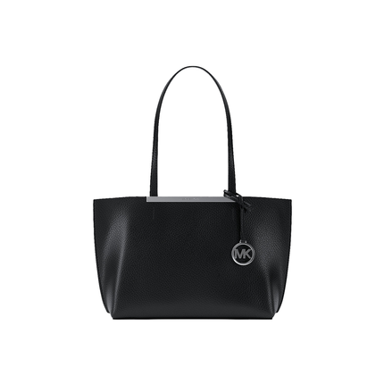 Michael Kors Women's Evelyn Small Tote Bag Black/Silver