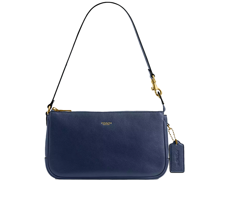 Coach Women's Plaza Bag Brass/Navy