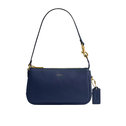 Coach Women's Plaza Bag 18 Brass/Navy