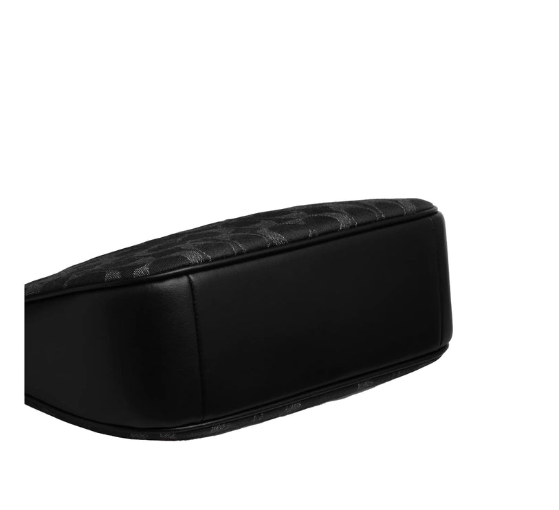 Coach Women's Teri Shoulder Bag In Signature Denim Silver/Black