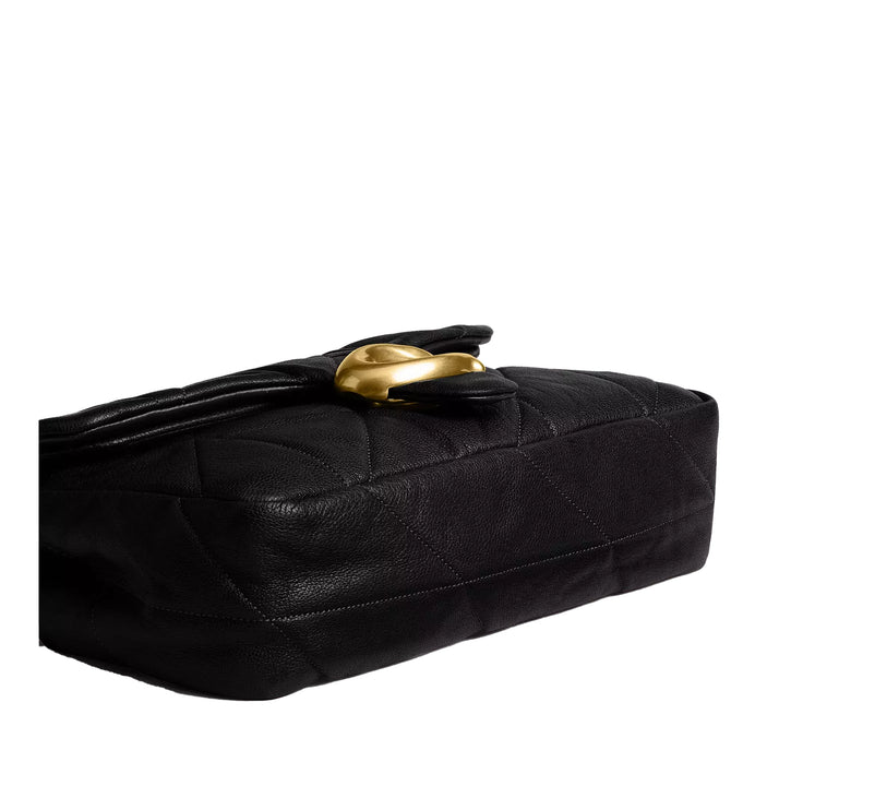 Coach Women's Tabby Shoulder Bag 26 With Quilting Brass/Black