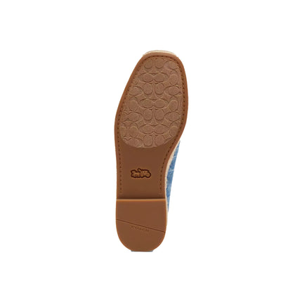 Coach Women's Mary Jane Espadrille In Signature Denim Indigo