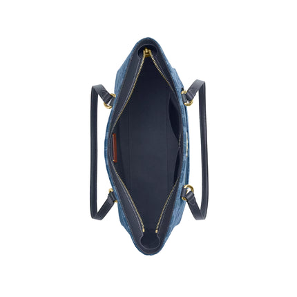 Coach Women's Station Tote Bag In Signature Denim Gold/Indigo