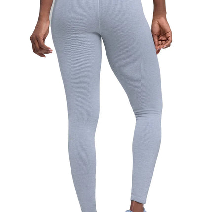 alo Women's Seamless High-Waist Two Tone Rib Legging Winter Frost Heather