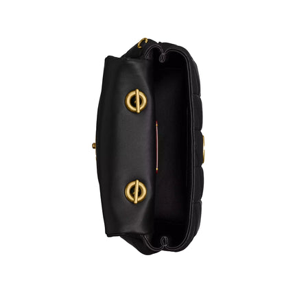 Coach Women's Tabby Top Handle Bag With Quilting Brass/Black