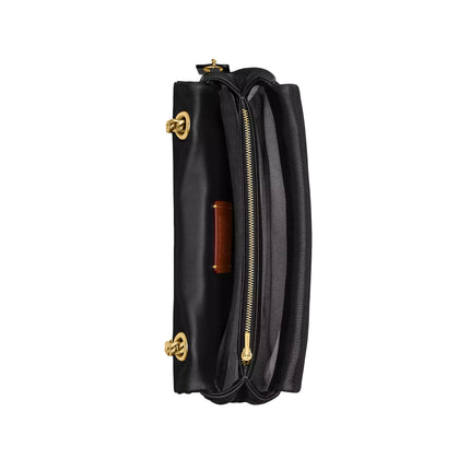 Coach Women's Tabby Shoulder Bag 26 With Quilting Brass/Black