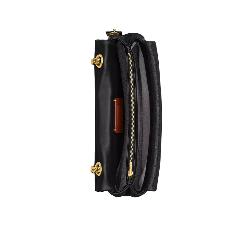 Coach Women's Tabby Shoulder Bag 26 With Quilting Brass/Black