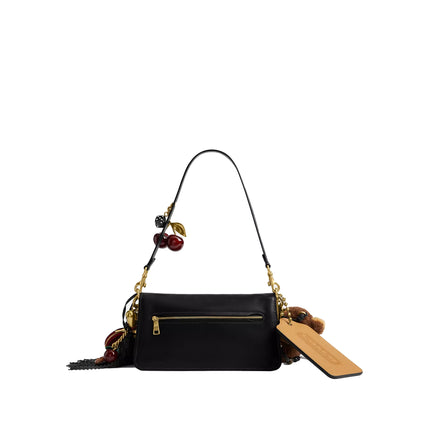 Coach Women's Tabby Shoulder Bag 26 With Charms Brass/Black Multi