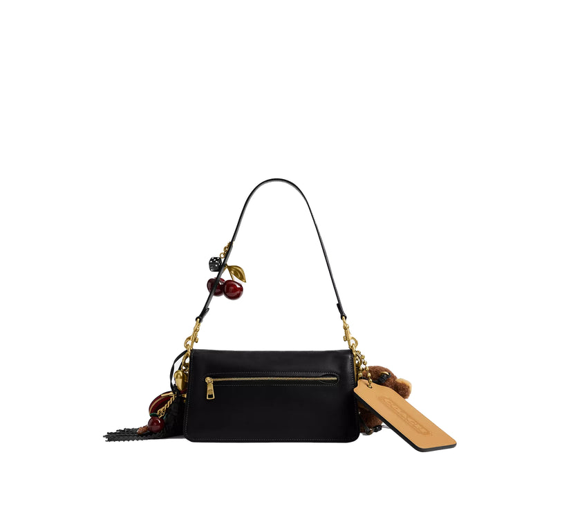 Coach Women's Tabby Shoulder Bag 26 With Charms Brass/Black Multi