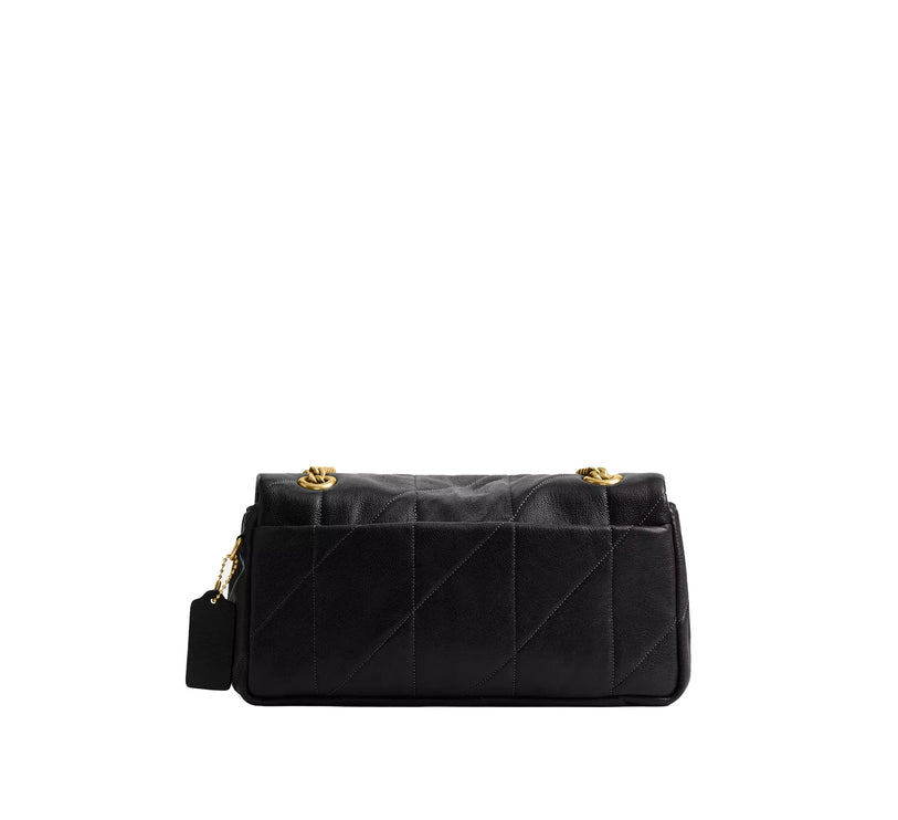 Coach Women's Tabby Shoulder Bag 26 With Quilting Brass/Black