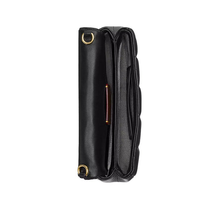 Coach Women's Tabby Chain Crossbody Bag 19 With Quilting Brass/Black