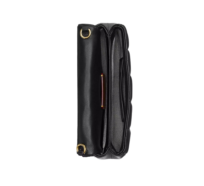 Coach Women's Tabby Chain Crossbody Bag 19 With Quilting Brass/Black