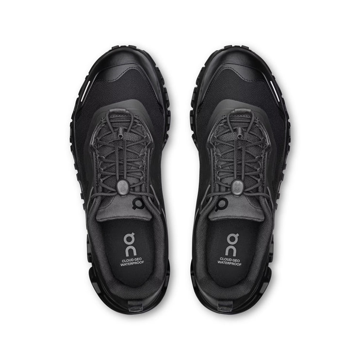 ON Women's Cloud 6 Geo Waterproof Black/Black