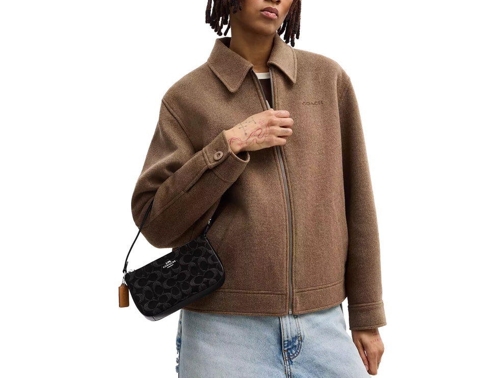 Coach Women's Nolita 19 In Signature Denim Silver/Black