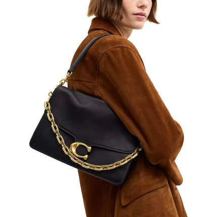 Coach Women's Chain Tabby Shoulder Bag 30 Brass/Black