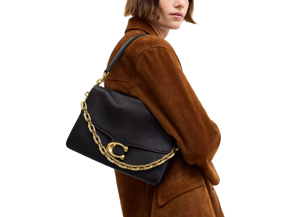 Coach Women's Chain Tabby Shoulder Bag 30 Brass/Black