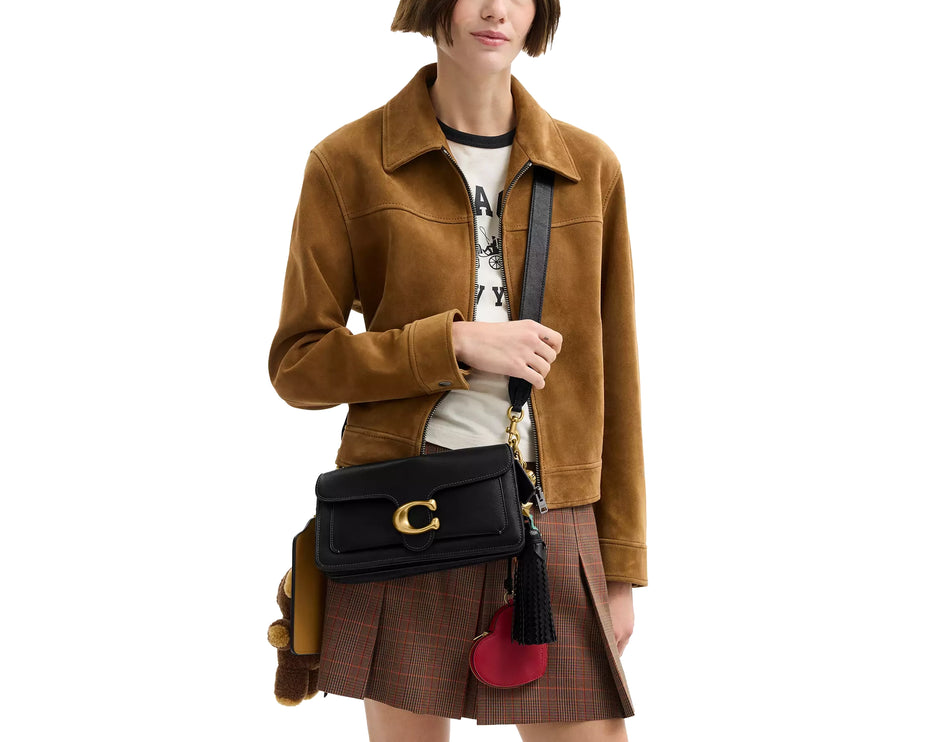 Coach Women's Tabby Shoulder Bag 26 With Charms Brass/Black Multi