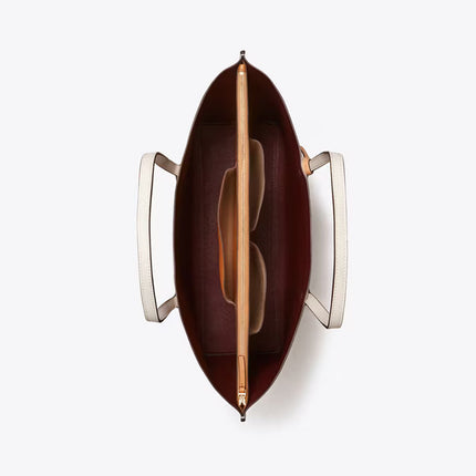 Tory Burch Women's Perry Triple-Compartment Tote NEW IVORY