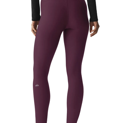 alo Women's 7/8 High-Waist Airlift Legging Rich Bordeaux