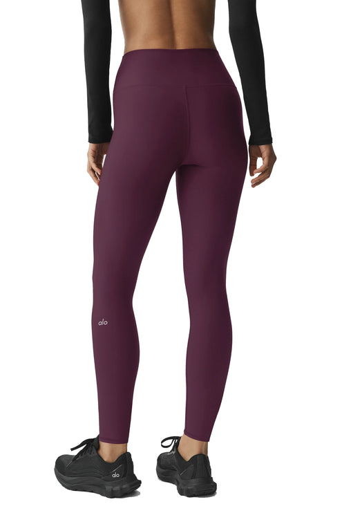 alo Women's 7/8 High-Waist Airlift Legging Rich Bordeaux