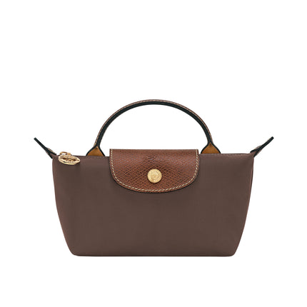 Longchamp Women's Le Pliage Original Pouch With Handle Mocha